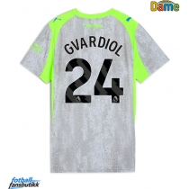 Manchester City Josko Gvardiol #24 Tredjedrakt Dame 2025-26 Kortermet